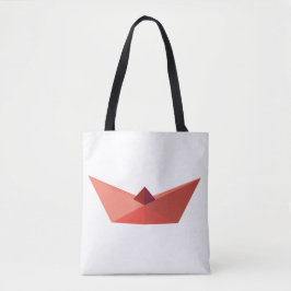 Bolsa Tote Summer, Barco De Chapéu Origami, Saco De Tota Com