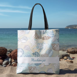 Bolsa Tote Summer Beach Seashells Personalizado