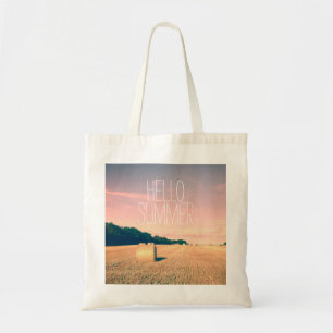 Bolsa Tote Summer Bliss no interior inglês