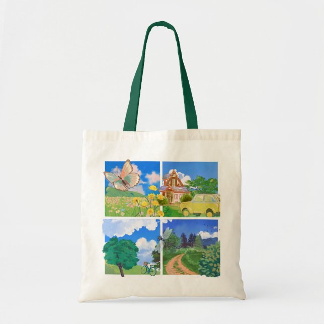 Bolsa Tote Summer Countryside Nature (Frente)