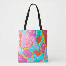 Bolsa Tote Summer Poolside Vibes Abstrato Impressão