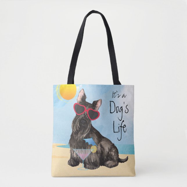 Bolsa Tote Summer Scottish Terrier (Frente)