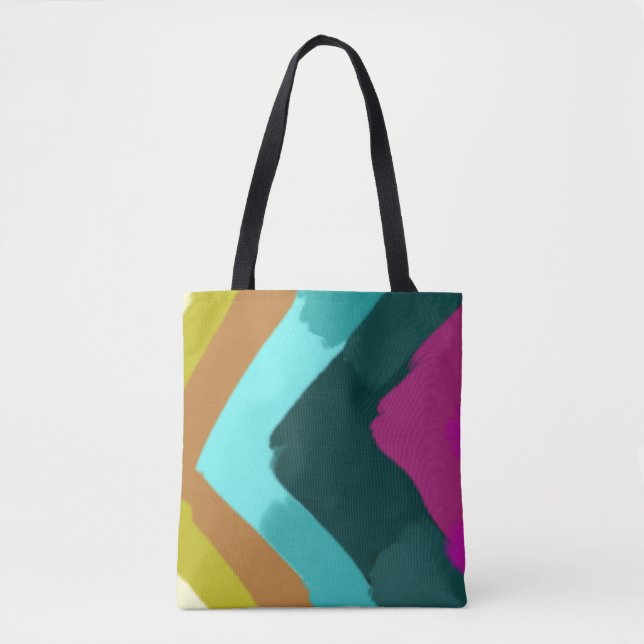 Bolsa Tote Summer Splash Colorful Abstract Art  (Frente)