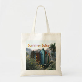 Bolsa Tote Summer Suite Pranchas de Surf & Palmeiras