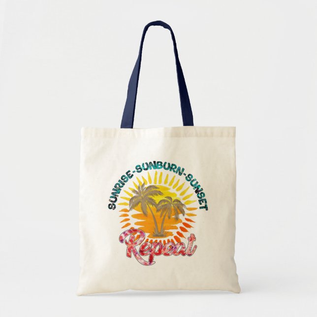 Bolsa Tote Summer Sunrise Beach Tote Bag | Hello Summer (Frente)