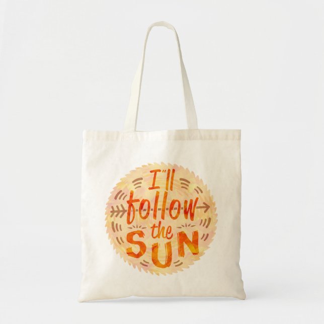 Bolsa Tote Summer Sunshine Siga Typografia Sun Pintada (Frente)