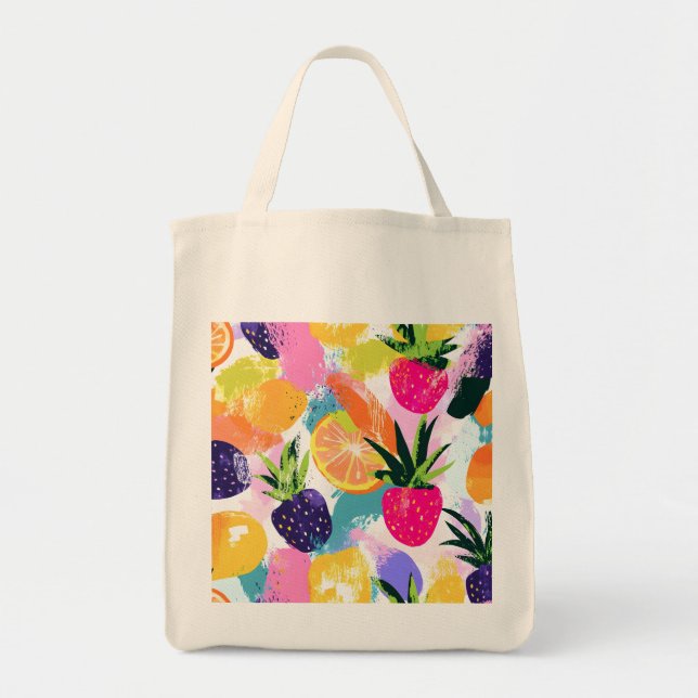 Bolsa Tote Summer Tropical Fruta Fiesta (Frente)