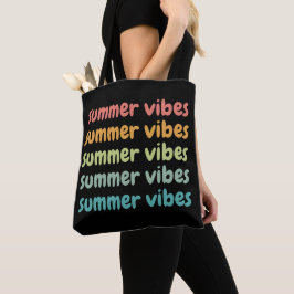 Bolsa Tote Summer Vibes Férias de Praia Retro Verão
