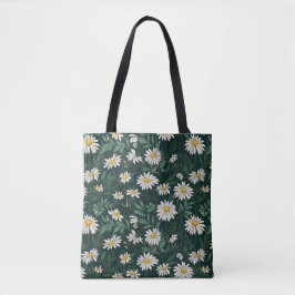 Bolsa Tote Summer White Daisy Meadow