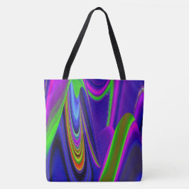Bolsa Tote Summerrainbow, Abstrato 3D Rainbowart