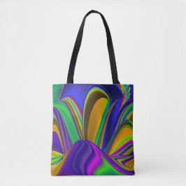 Bolsa Tote Summerrainbow, Abstrato 3D Rainbowart