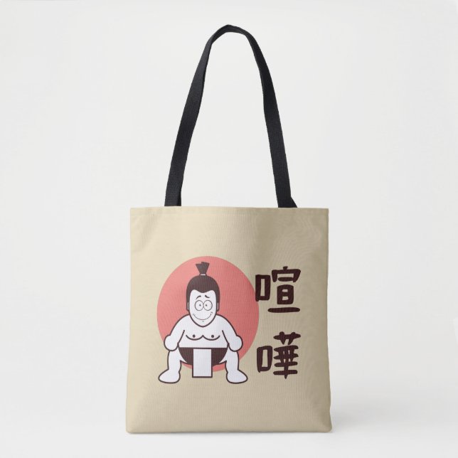 Bolsa Tote Sumo do Japão, Tóquio - Sumo Japonês Tradicional (Frente)