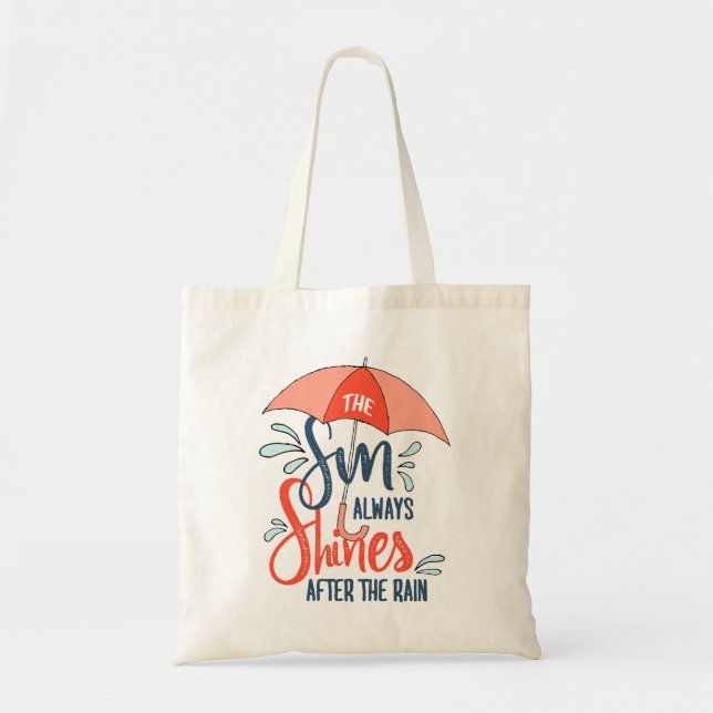 Bolsa Tote Sun cita cotações de chuva positivas (Frente)
