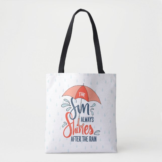 Bolsa Tote Sun cita cotações de chuva positivas (Frente)