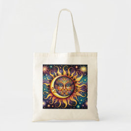 Bolsa Tote Sun, Lua e Estrelas Co.