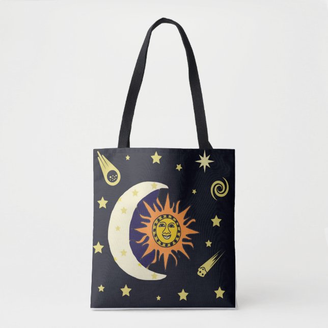 Bolsa Tote Sun Moon e Stars (Frente)