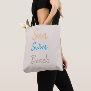 Bolsa Tote Sun Natação Beach Minimal