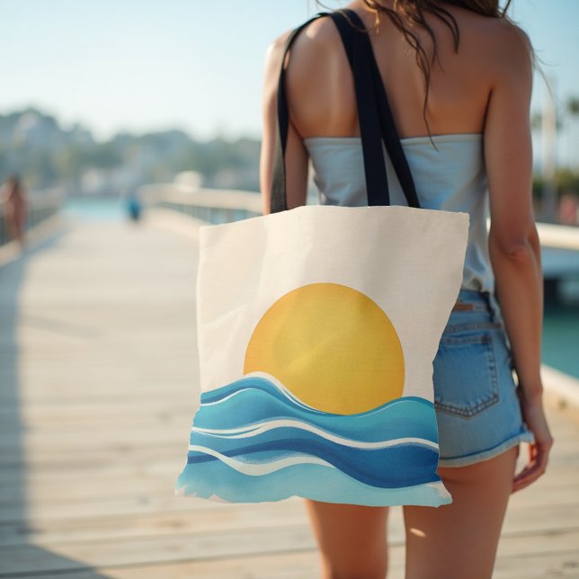 Bolsa Tote Sun & Surf Wave (Coastal energy for every outing. Your bold, go-anywhere Sun & Surf tote.)