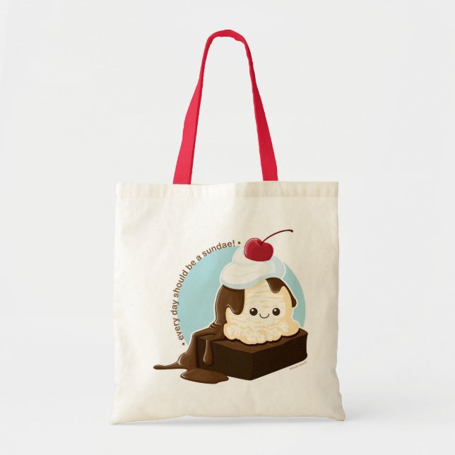 Bolsa Tote Sundae da brownie (Frente)