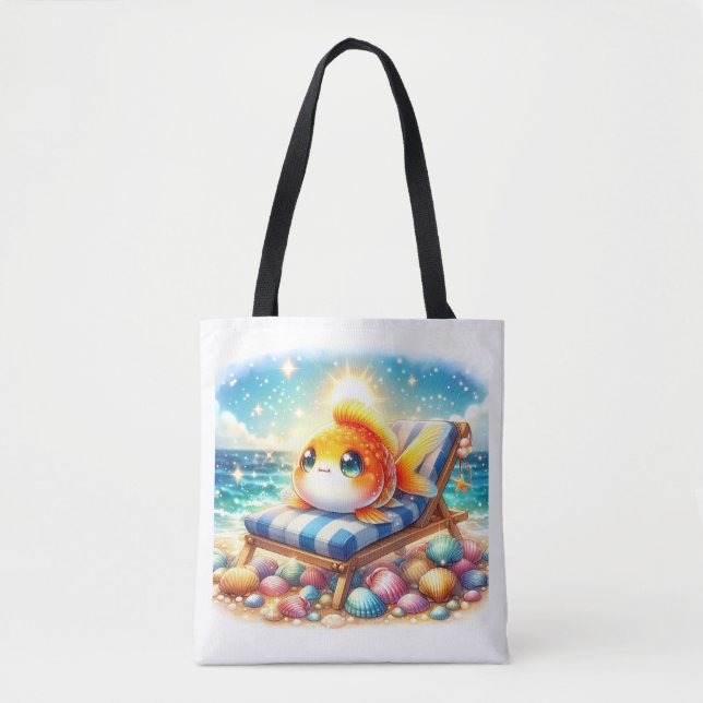 Bolsa Tote Sunny Side Up: Uma Fenda De Pesca (Frente)