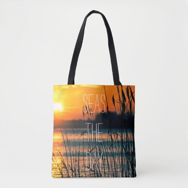 Bolsa Tote Sunrise Seas Cotação do Dia (Frente)