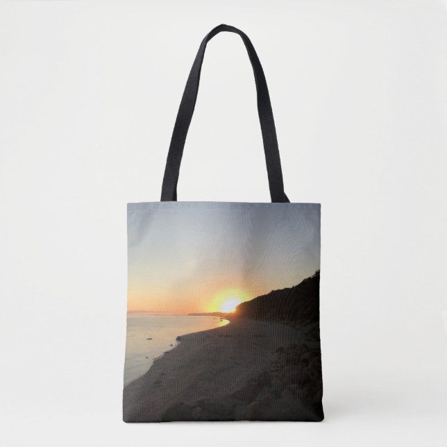 Bolsa Tote Sunrise sobre Long Island Sound (Frente)