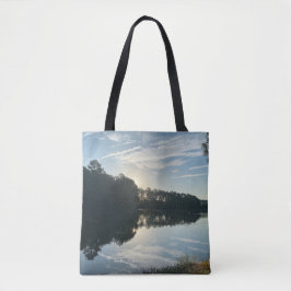 Bolsa Tote Sunrise Sobre O Lago Georgia