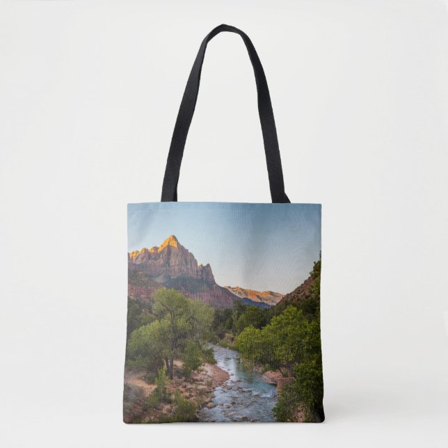 Bolsa Tote Sunrise sobre o vigia (Frente)