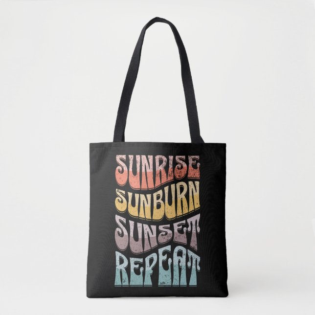 Bolsa Tote Sunrise Sunset Repetir (Frente)