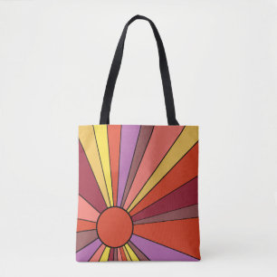 Bolsa Tote Sunset Beach Impressão por toda a barra de ferram