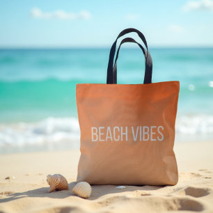 Bolsa Tote Sunset Beach Vibes - Gradiente moderno