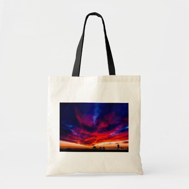 Bolsa Tote Sunset no Pier, Huntington Beach, CA (Frente)