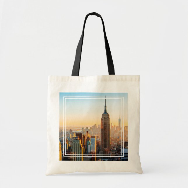 Bolsa Tote Sunset Over New York (Frente)