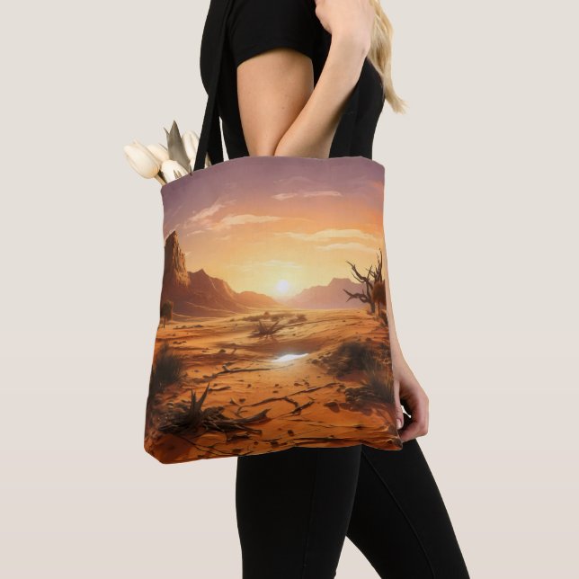 Bolsa Tote Sunset sobre Deserto (Close Up)