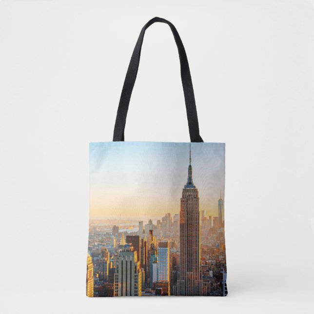 Bolsa Tote Sunset Sobre Nova York (Frente)