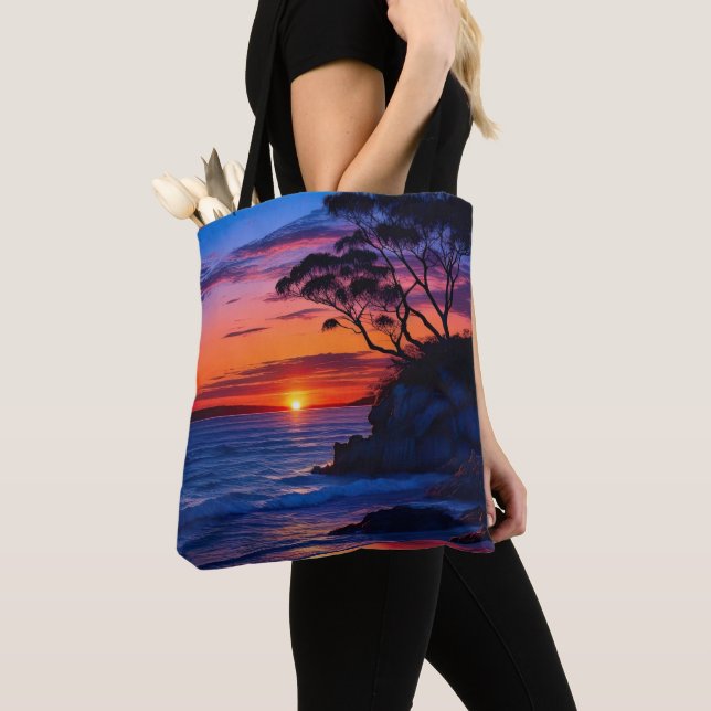 Bolsa Tote Sunset tropical (Close Up)
