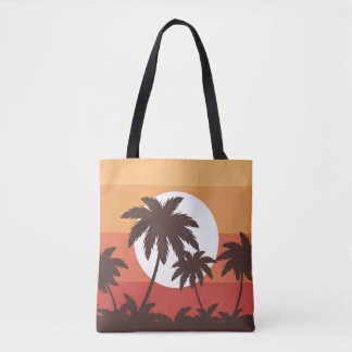 Bolsa Tote Sunset Tropical Palm Beach