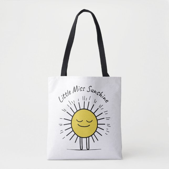Bolsa Tote Sunshine Vibes Bolsa: Brilhe seu dia (Frente)