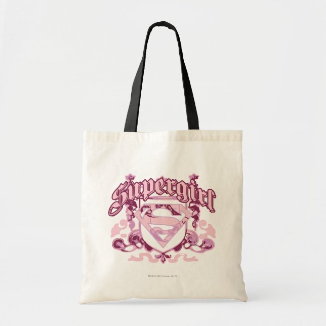 Bolsa Tote Super Girl Crest Design (Frente)