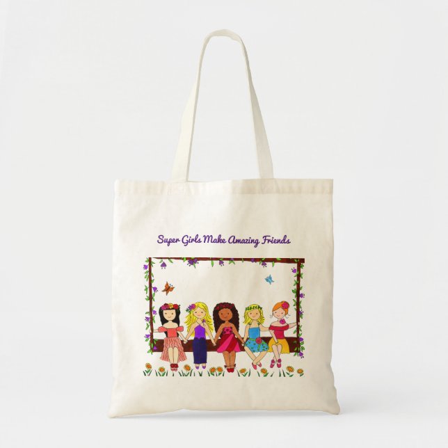Bolsa Tote Super Girls Tote Bag (Frente)