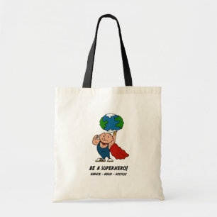 Bolsa Tote Super-herói do Dia da Terra