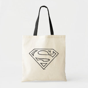 Bolsa Tote Super-Homem  Logotipo preto simples