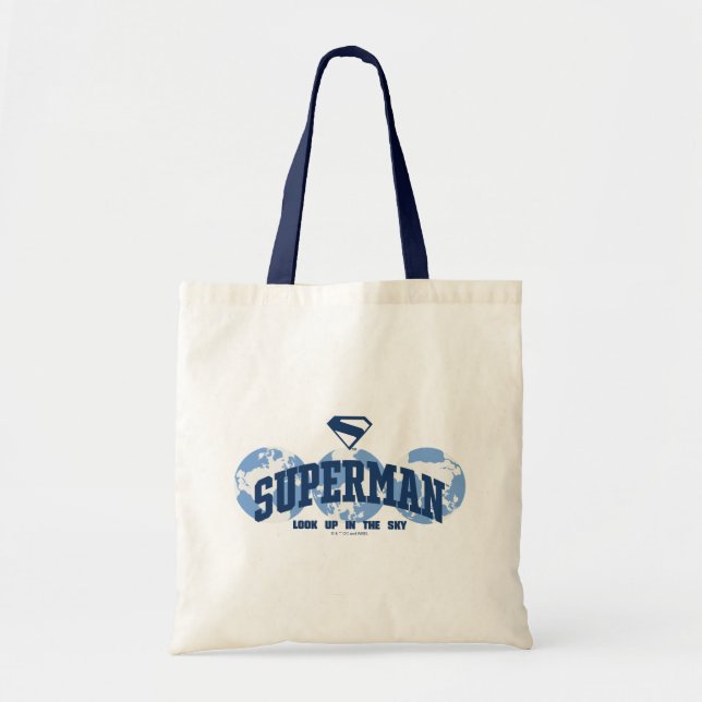 Bolsa Tote Super-Homem no Mundo (Frente)