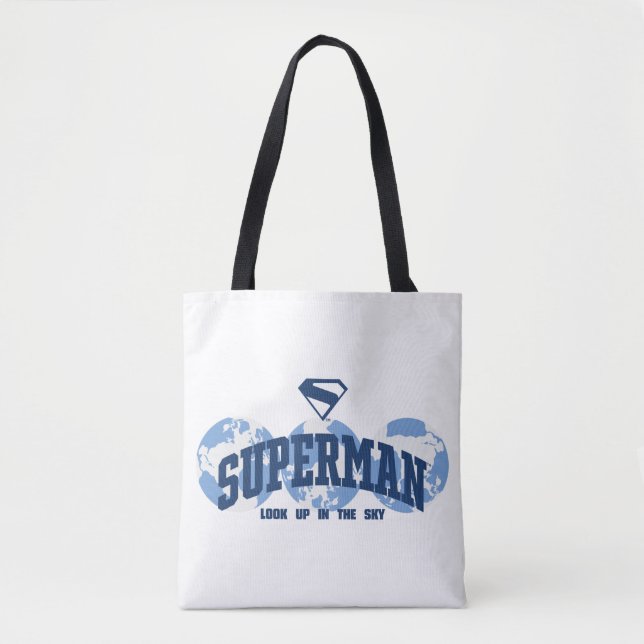 Bolsa Tote Super-Homem no Mundo (Frente)