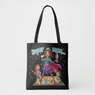 Bolsa Tote Super Mãe Heroína - Celebração do Dia das Mães
