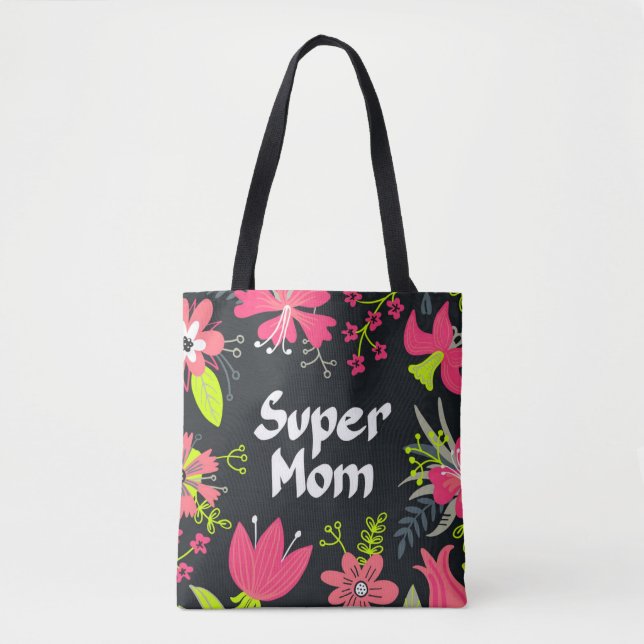 Bolsa Tote Super Mãe - Para Dia de as mães (Frente)