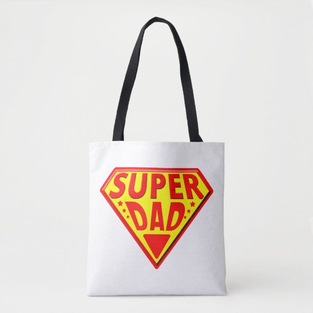 Bolsa Tote Super Pai - Feliz Dia dos Pais (Frente)