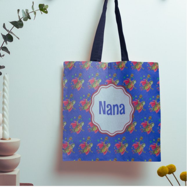 Bolsa Tote Super Pickleman Funny Dark Blue Personalizado (Personalize it with name, initials or message!)