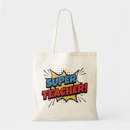 Bolsa Tote Super Professor Estilo Quadrinhos