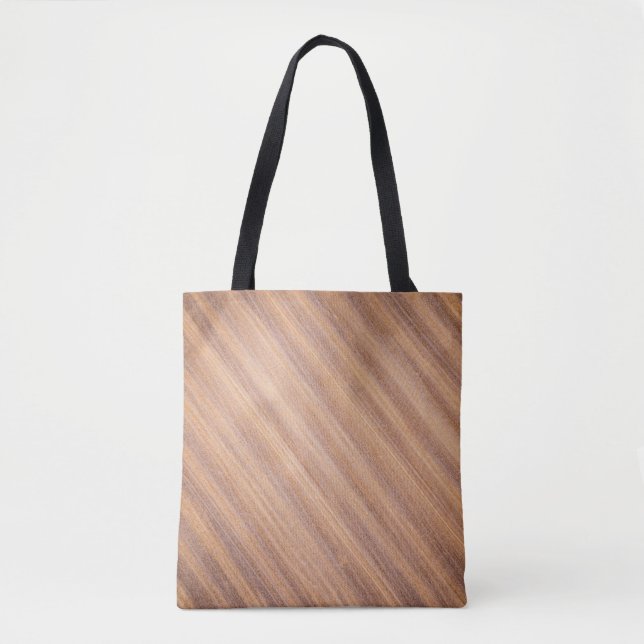 Bolsa Tote Superfície de madeira castanha (Frente)